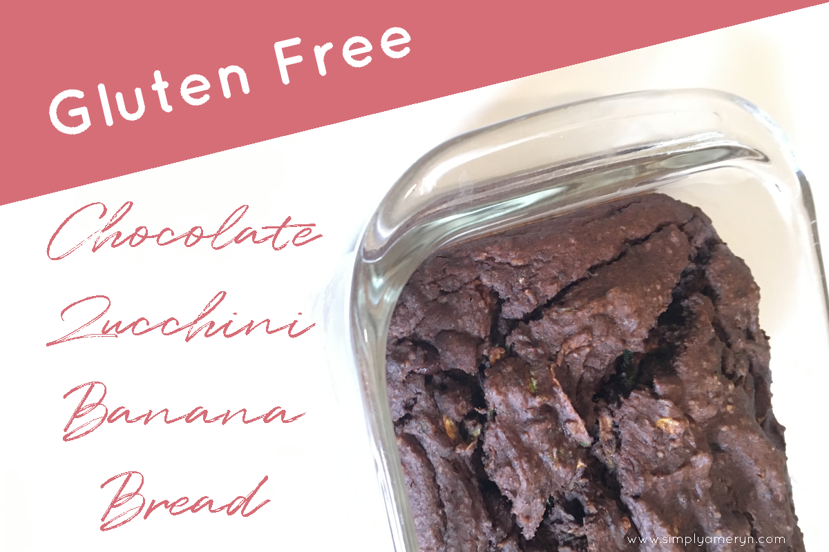 Gluten Free Chocolate Zucchini Banana Bread